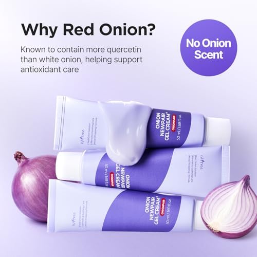 Texture of Isntree Onion Newpair Gel Cream on skin