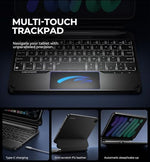 Dexnor protective tablet cover highlighting the dedicated magnetic pencil holder slot.