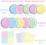 Oigco 50 Dinner Plates And 50 Dessert Plates Stacked