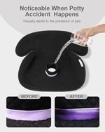 TinlyFinly waterproof car seat liner showing buckle hole protection
