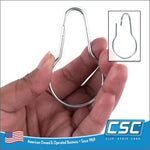Rust proof nickel plated steel hanging clips for bathroom parda rods
