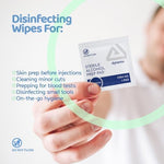 Medical grade antiseptic skin preparation wipes imported from USA