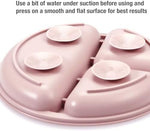 Close up of silicone baby fork and spoon ergonomic design