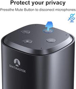 OMMC ChatGPT enabled speaker close up showing the sleek premium matte black exterior design