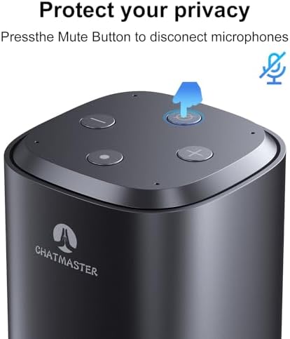 OMMC ChatGPT enabled speaker close up showing the sleek premium matte black exterior design