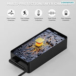 Cowoogmz fast charging power supply angled profile on clean surface layout