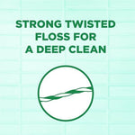 Durable shred resistant dental floss picks displayed against a clean background
