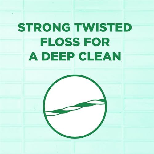 Durable shred resistant dental floss picks displayed against a clean background