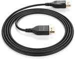 Infinnet high speed DisplayPort cable pack connecting a computer to a gaming monitor.