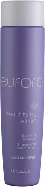 Eufora hair care purple bottle texture view