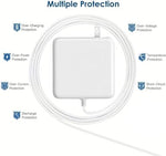 Qacxzer laptop charger power block displaying technical voltage specification labels