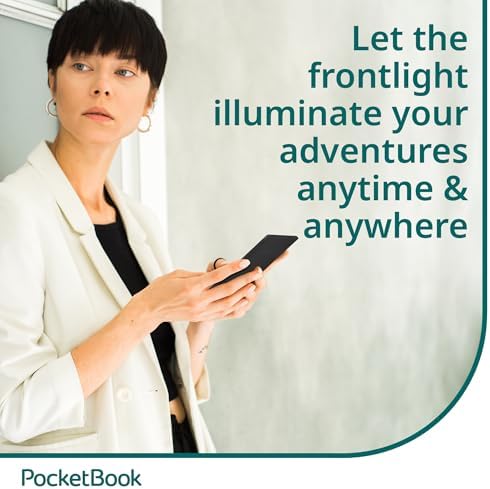 PocketBook Basic Lux 4 showing ergonomic physical navigation buttons