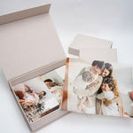 Stackable Vienrose archival photo storage box on a shelf