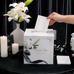 Full layout of Molekaus funeral guest book memorial set accessories