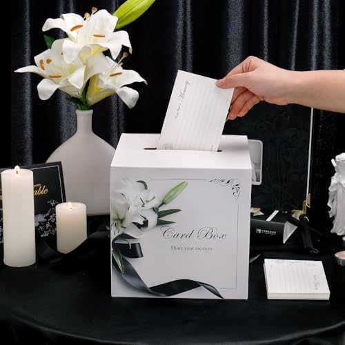 Full layout of Molekaus funeral guest book memorial set accessories