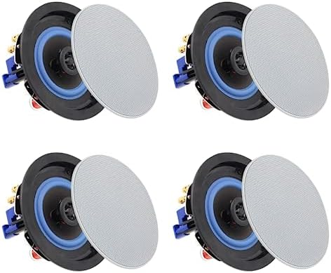 Herdio 4 Inch 320 Watts 2-Way Bluetooth Ceiling Speakers Package Perfect for Home Theater System, Living Room,Office,Flush Mount（4 Speakers） - Image 2