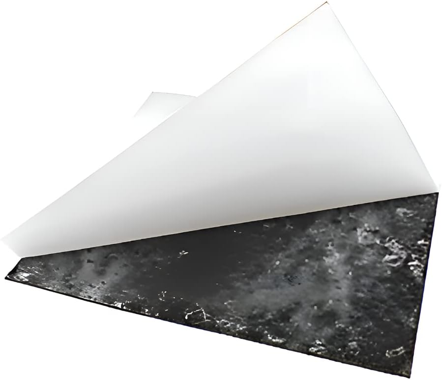 E. James industrial rubber sheeting shown in a workshop setting