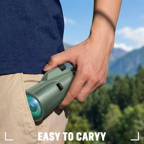 Side profile of hd360pro waterproof monocular telescope