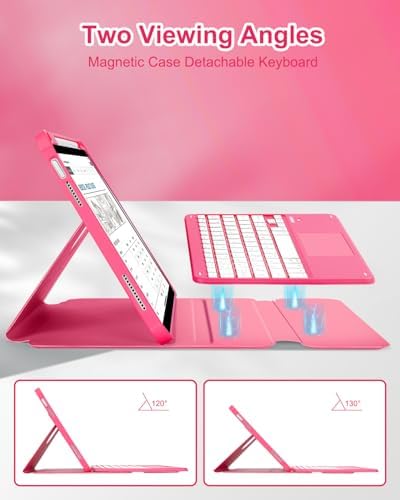 MePadKey keyboard case folded flat into standard tablet viewing mode.