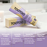 TooToo Yogurt Grape toothpaste tube and packaging for children oral care