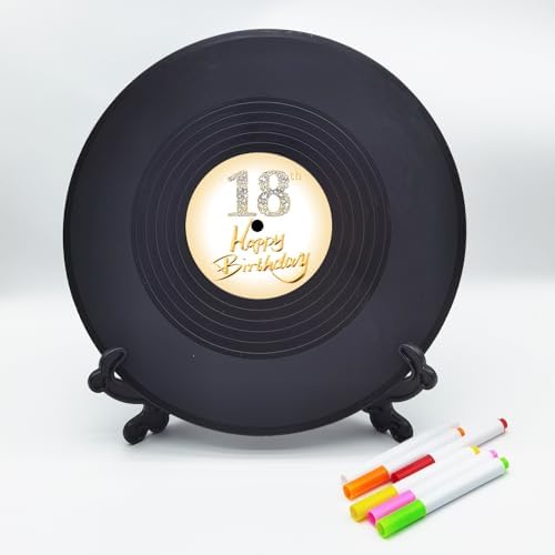 18th birthday party guest book alternative with display stand