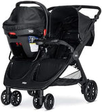Close up of Britax infant car seat adapter mechanism