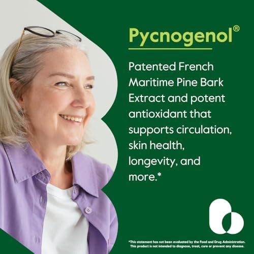 BESTVITE French maritime pine bark extract supplement label details showcasing clean formula.