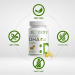 Deal Supplement high potency DHA 500mg capsule for brain development and cognitive support verification