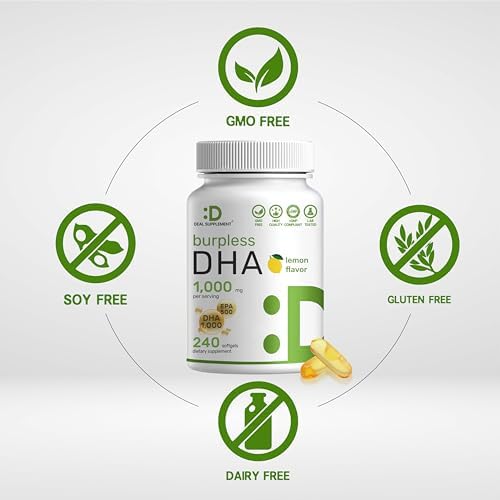 Deal Supplement high potency DHA 500mg capsule for brain development and cognitive support verification