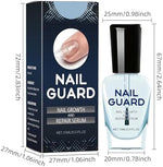 Botanical nail repair serum providing assistance with restoring damaged nail surfaces