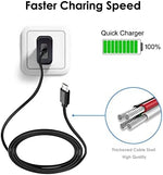 Five foot black micro universal serial bus cable cord fully extended to demonstrate length