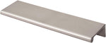 Top Knobs flat black architectural furniture handle angle shot