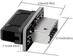 COMeap 20 pin header converter packaged with self adhesive tape for secure fastening inside computer cabinets