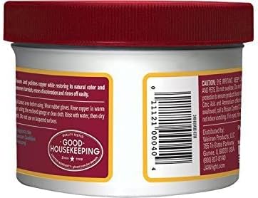 Wright's Brass and Copper Cleaner showing protective coating benefit