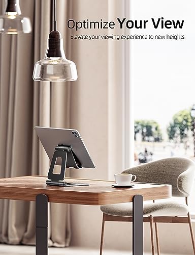 Nulaxy matte texture metallic smartphone and e-reader holder base close up