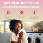 Biodegradable vegan laundry dryer sheets box close up