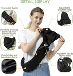MISSWISDOM hands free baby sling showing horizontal nursing position for newborns