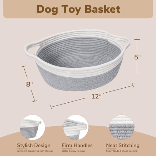 Goodpick decorative cotton rope container used for sorting makeup and cosmetics on a bathroom vanity