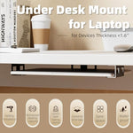 Peworiglee metal laptop wall mount black