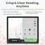 Detailed view of anti-glare performance on Onyx Boox device