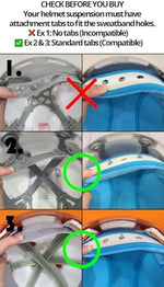 Side angle view of the breathable mesh ventilation channels.