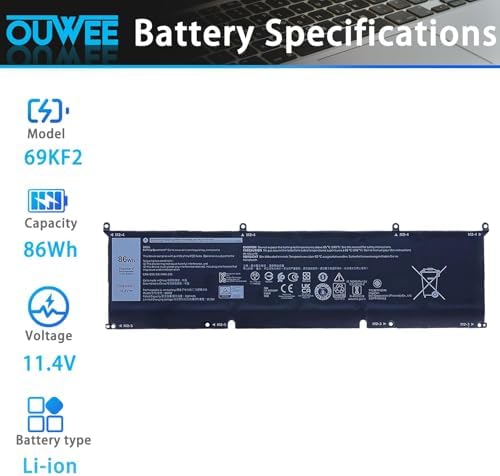 Six cell internal laptop battery layout with connector cable exposed