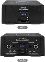 DriSentri Class A/B digital sound processor side panel with dedicated volume controls.
