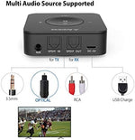 Avantree TC417 compact Bluetooth adapter with included optical cable and 3.5mm rca audio wires