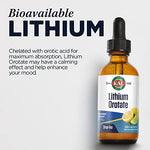 Authentic imported KAL lithium orotate 2 fluid ounce bottle nutritional facts