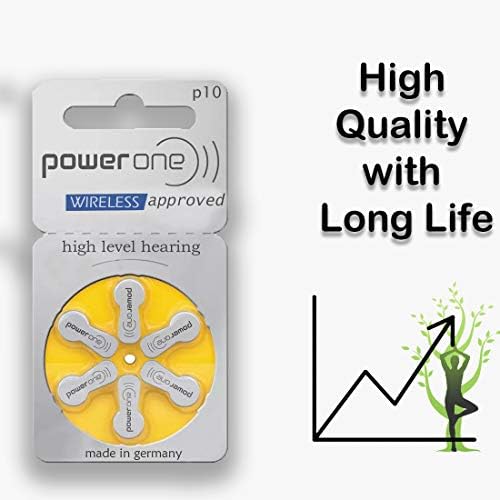 Power One P10 Hearing Aid Battery, 60 Pieces (Multi Color) - Image 4