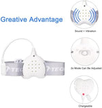 TEQIN bedwetting alarm strapped to a child's arm for comfortable overnight wear.