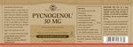 Solgar French maritime pine bark extract 30 Mg capsules supplement facts and dietary information label.