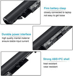 Side profile of the lithium ion rechargeable battery highlighting the slim layout and locking tabs.