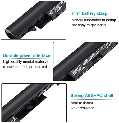 Side profile of the lithium ion rechargeable battery highlighting the slim layout and locking tabs.